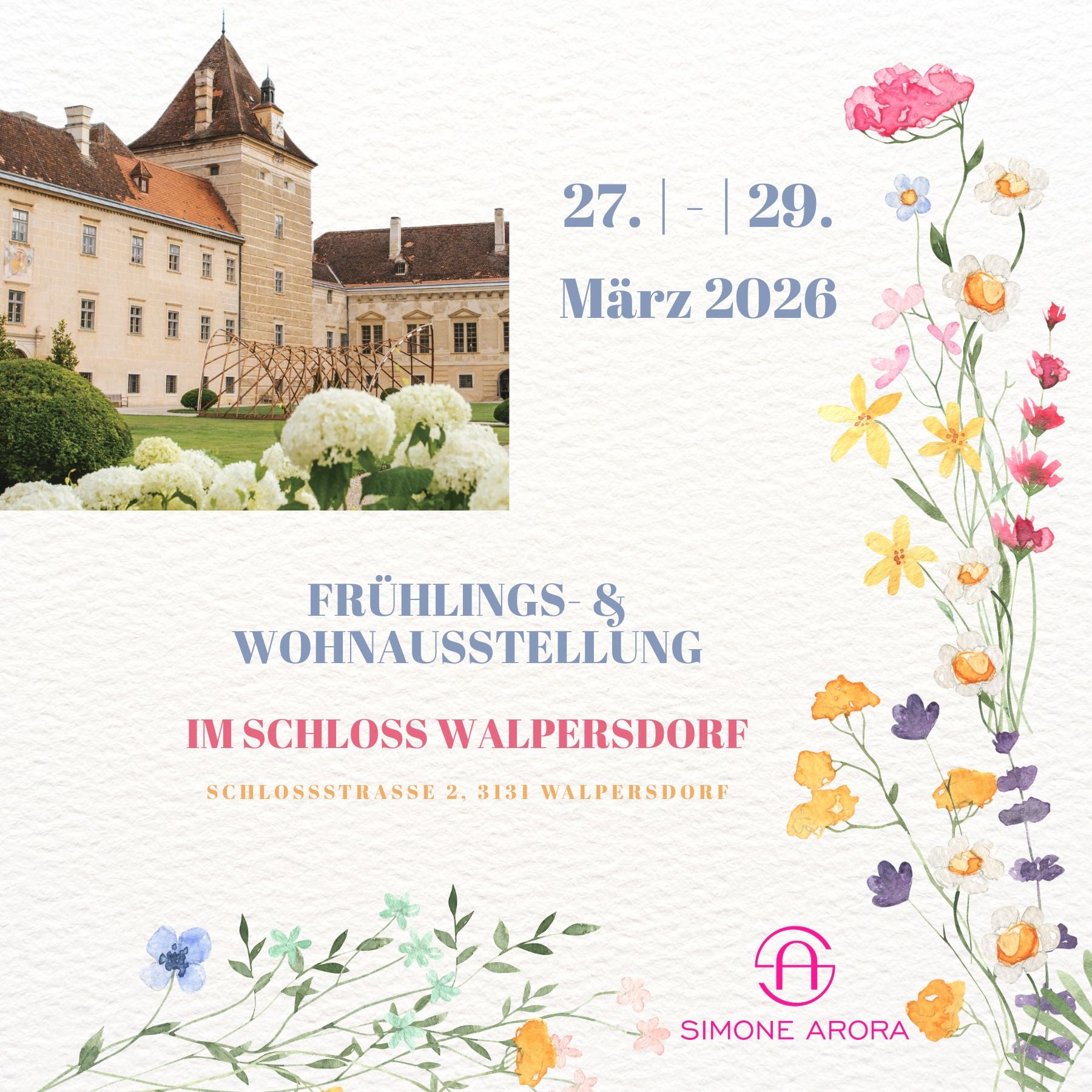 Frühlingsausstellung im Schloss Walpersdorf