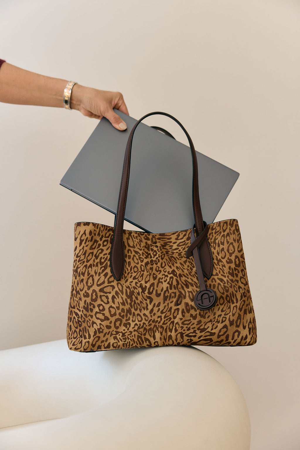 Leopard Classic Bag – Hairon Leather Braun