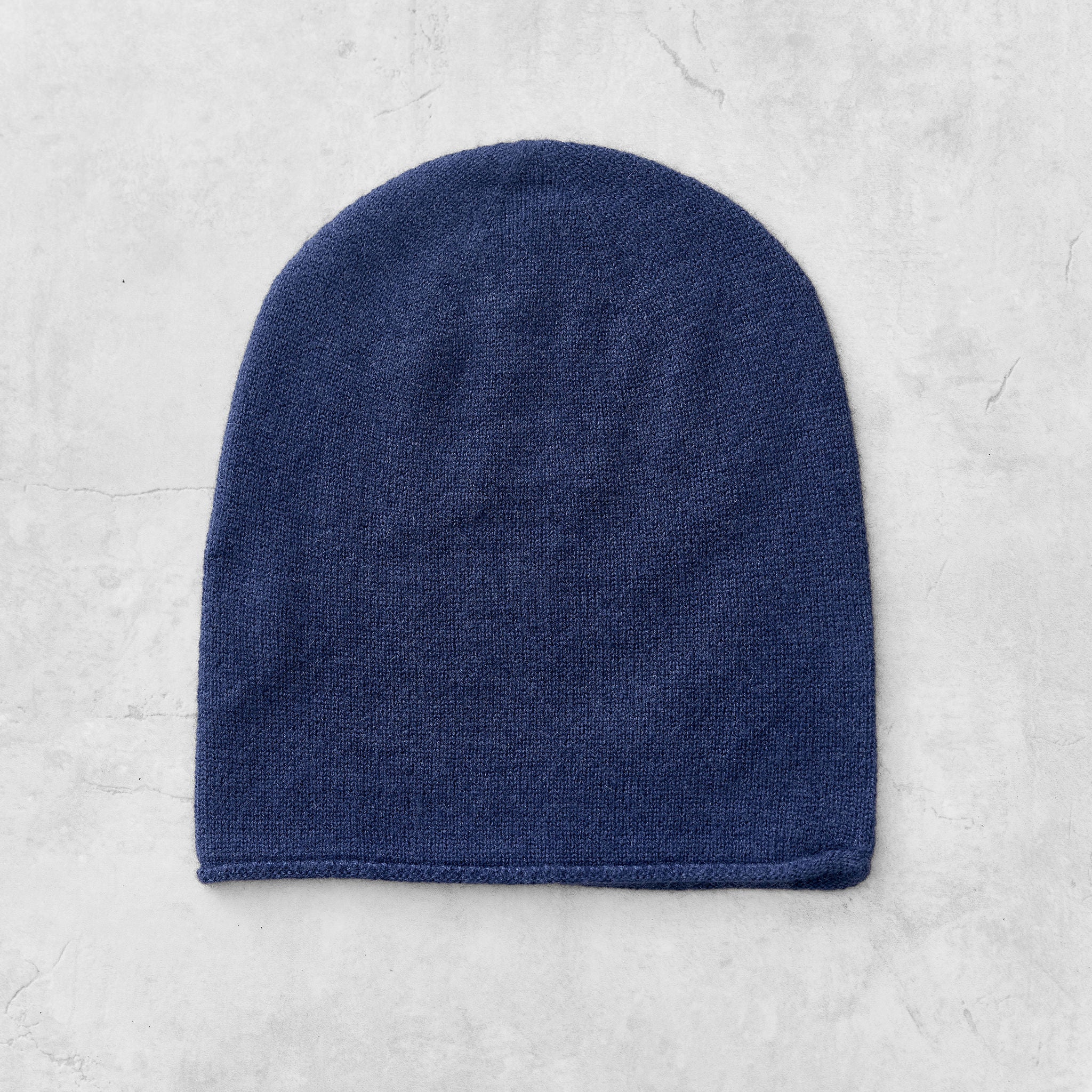 Cashmere Beanie dunkelblau
