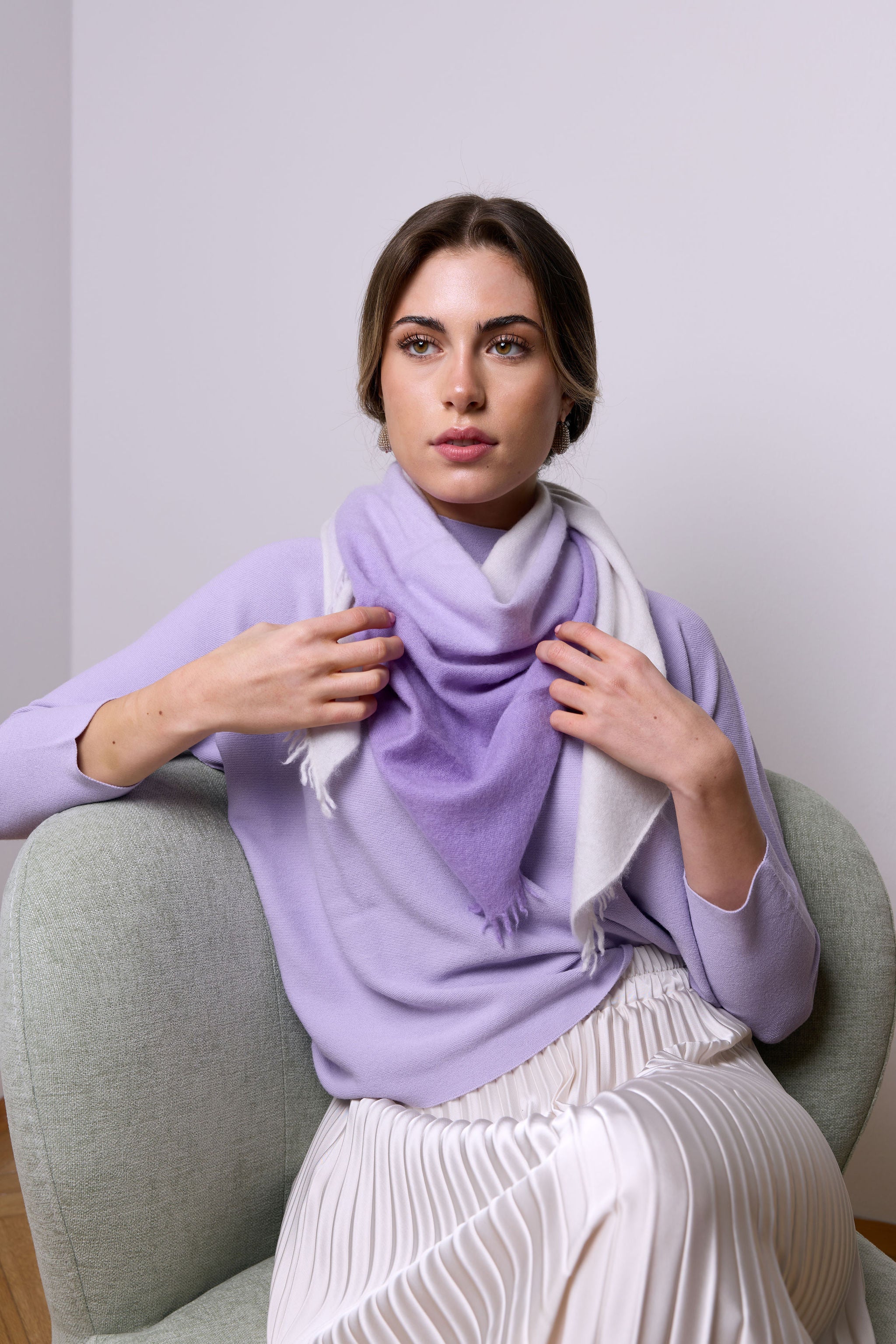 Triangle ombré flieder