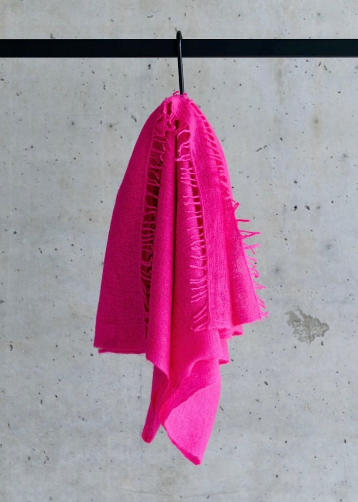 Cashmere Schal neonpink