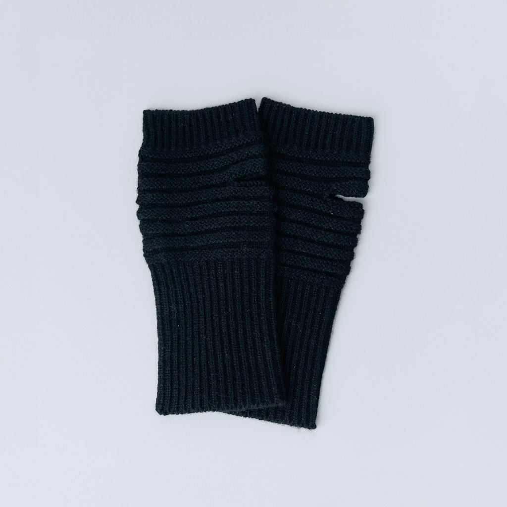 Cashmere Stulpen schwarz