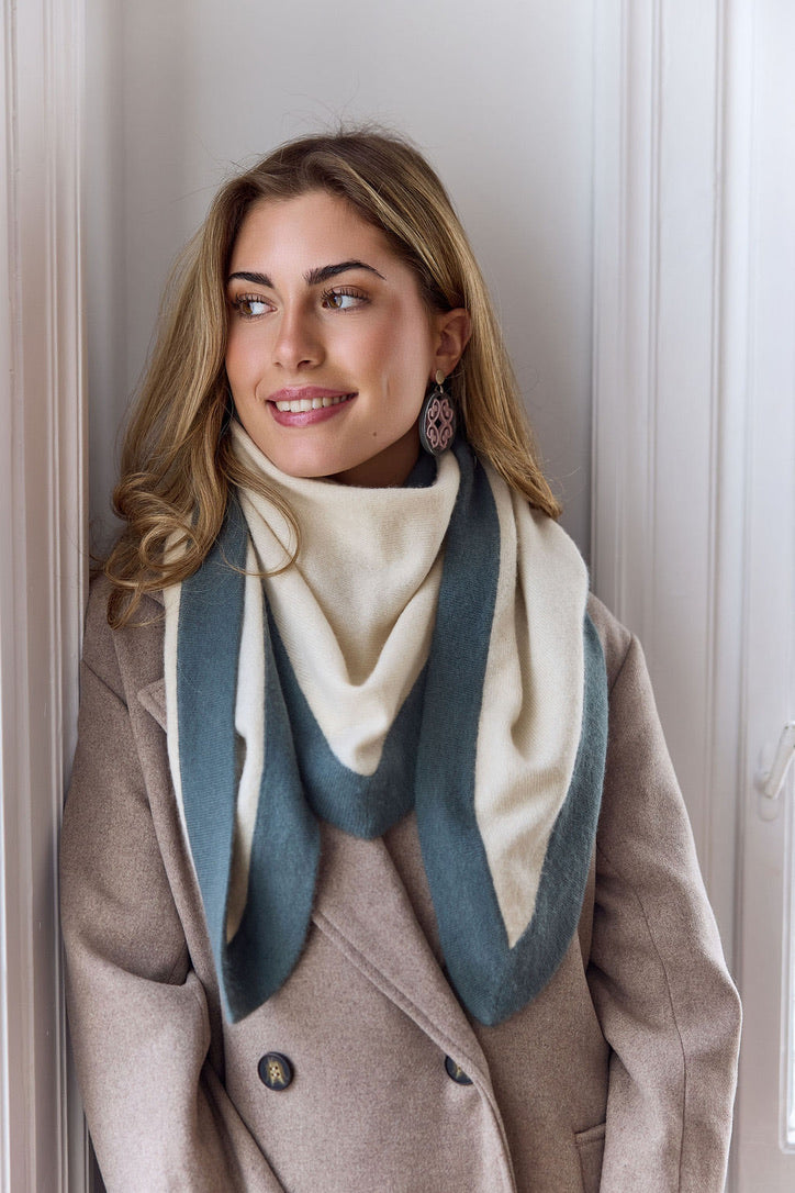 Triangle creme/petrol