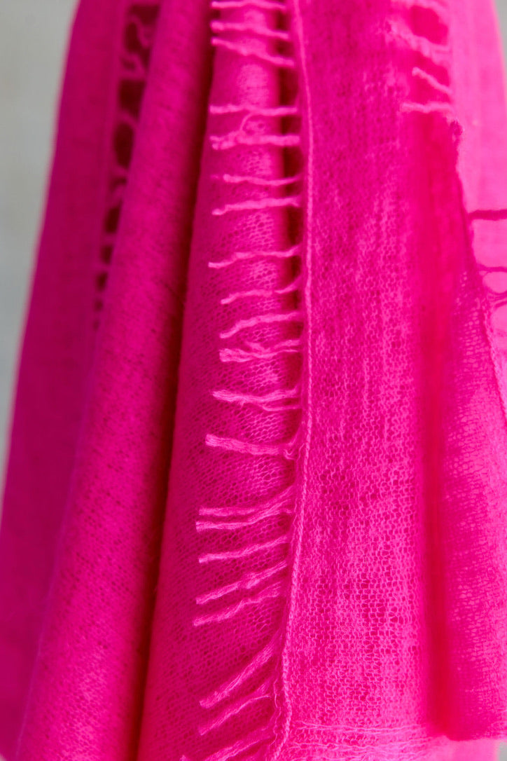 Cashmere Schal neonpink
