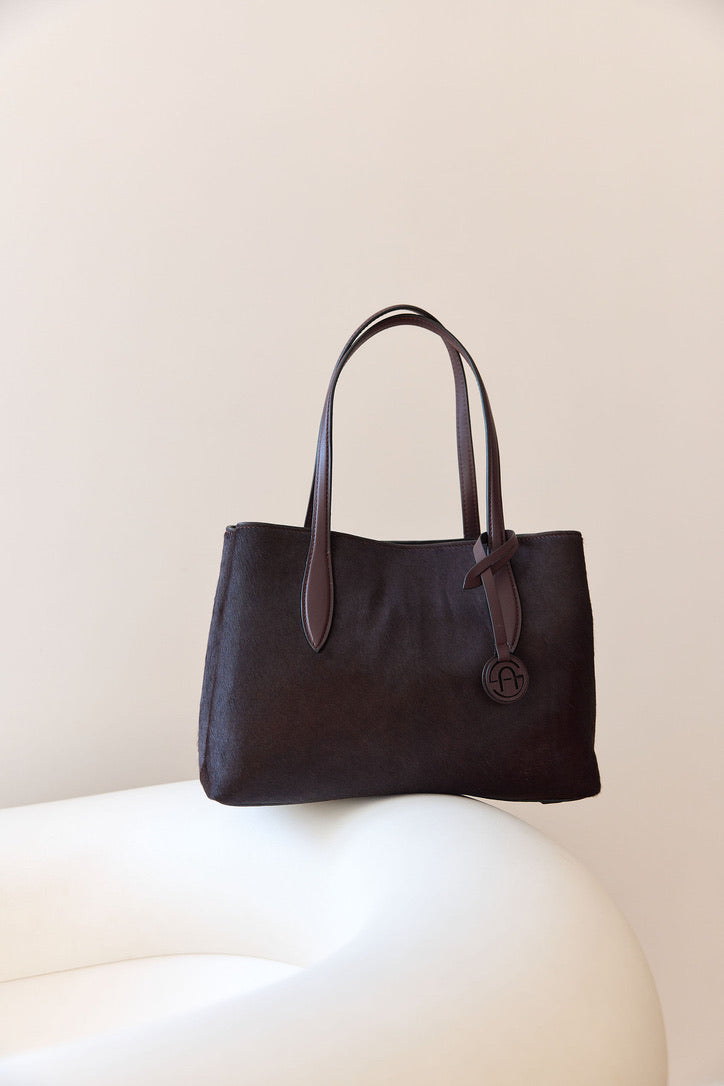 Ledertasche Hairon burgundy