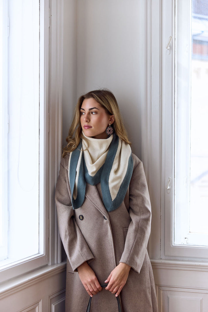 Triangle creme/petrol