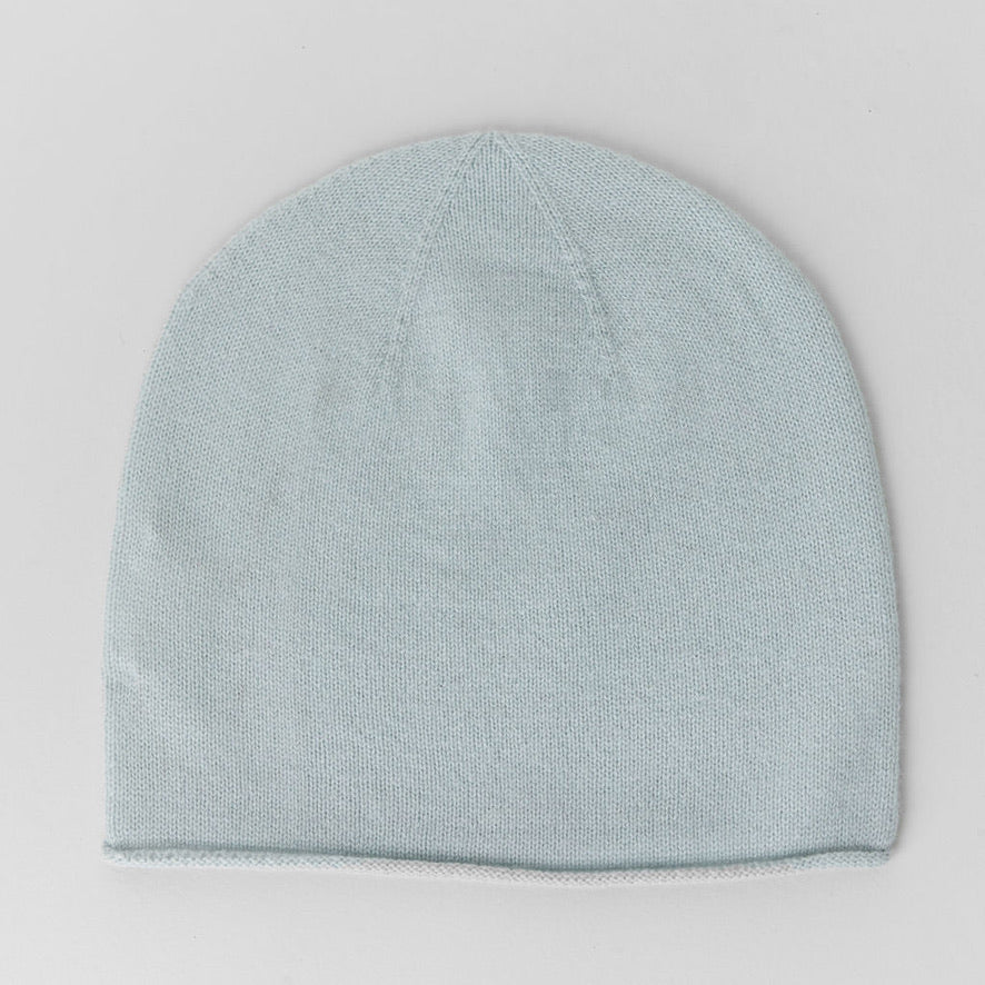 Cashmere Beanie eisblau
