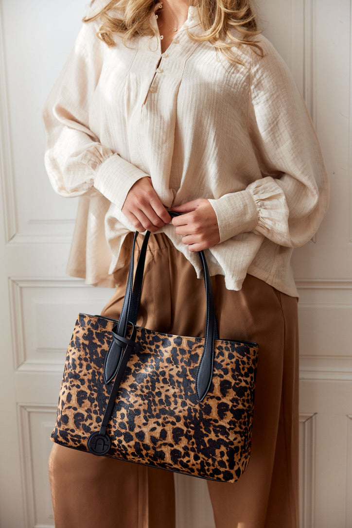Ledertasche Hairon Leo Print