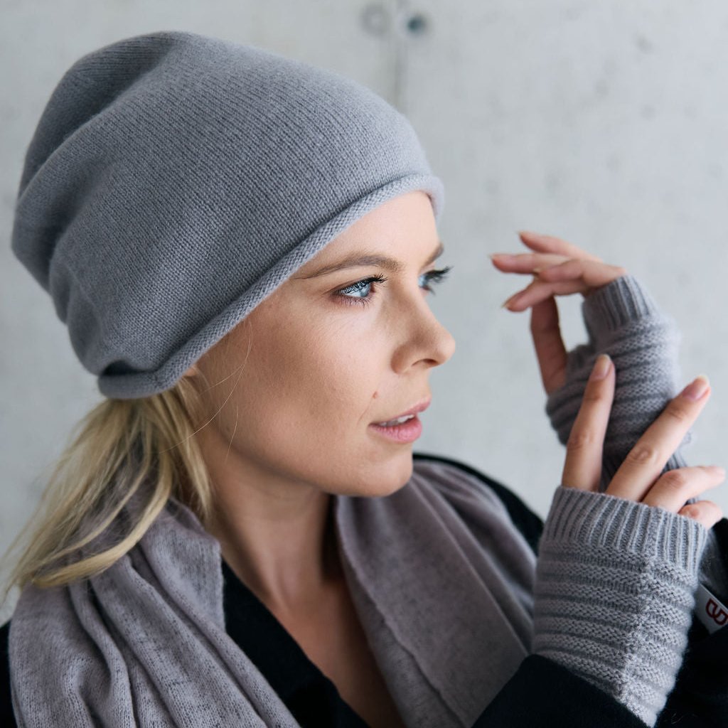 Cashmere Beanie taupe