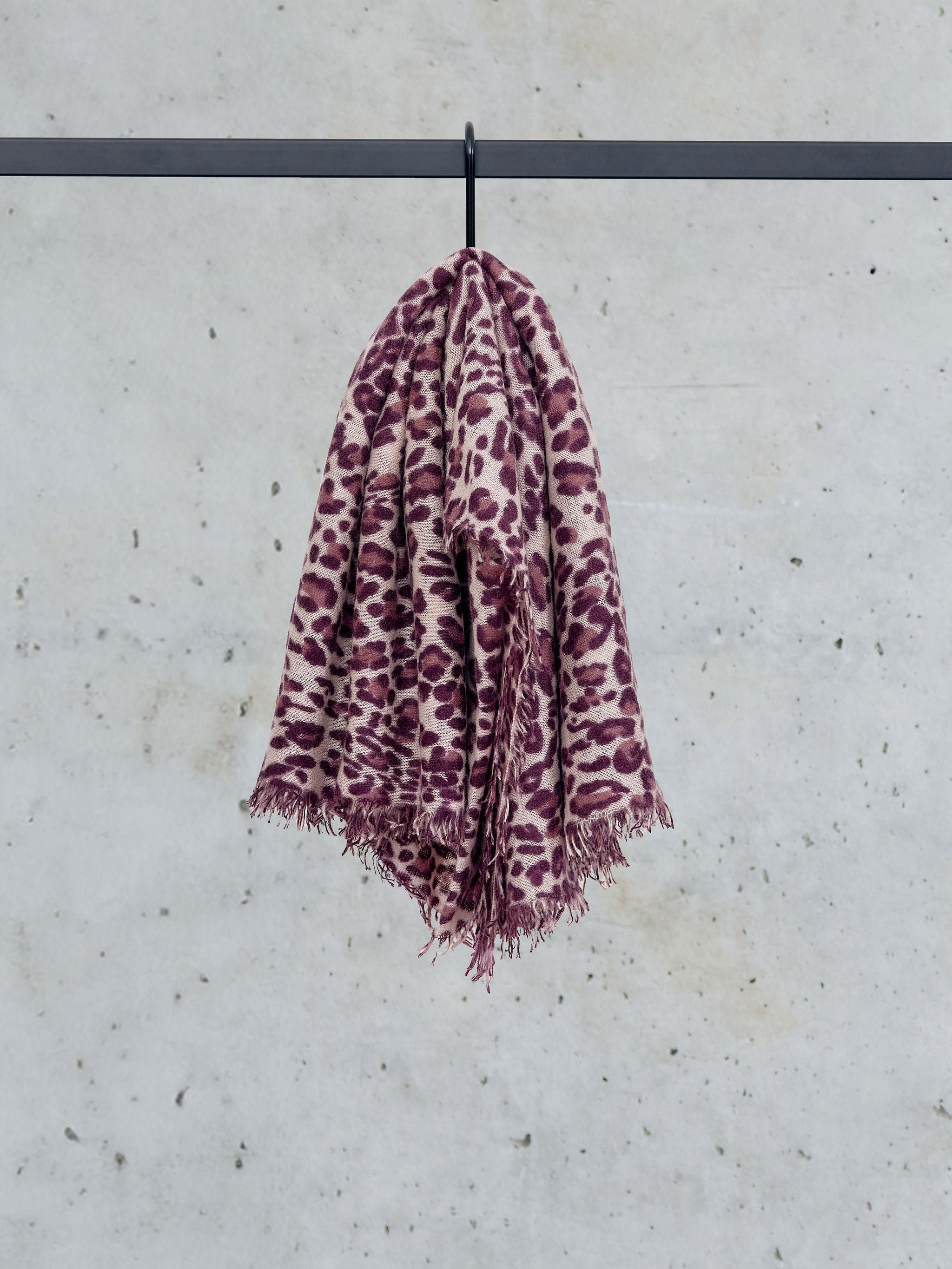 Felted cashmere scarf, two-tone