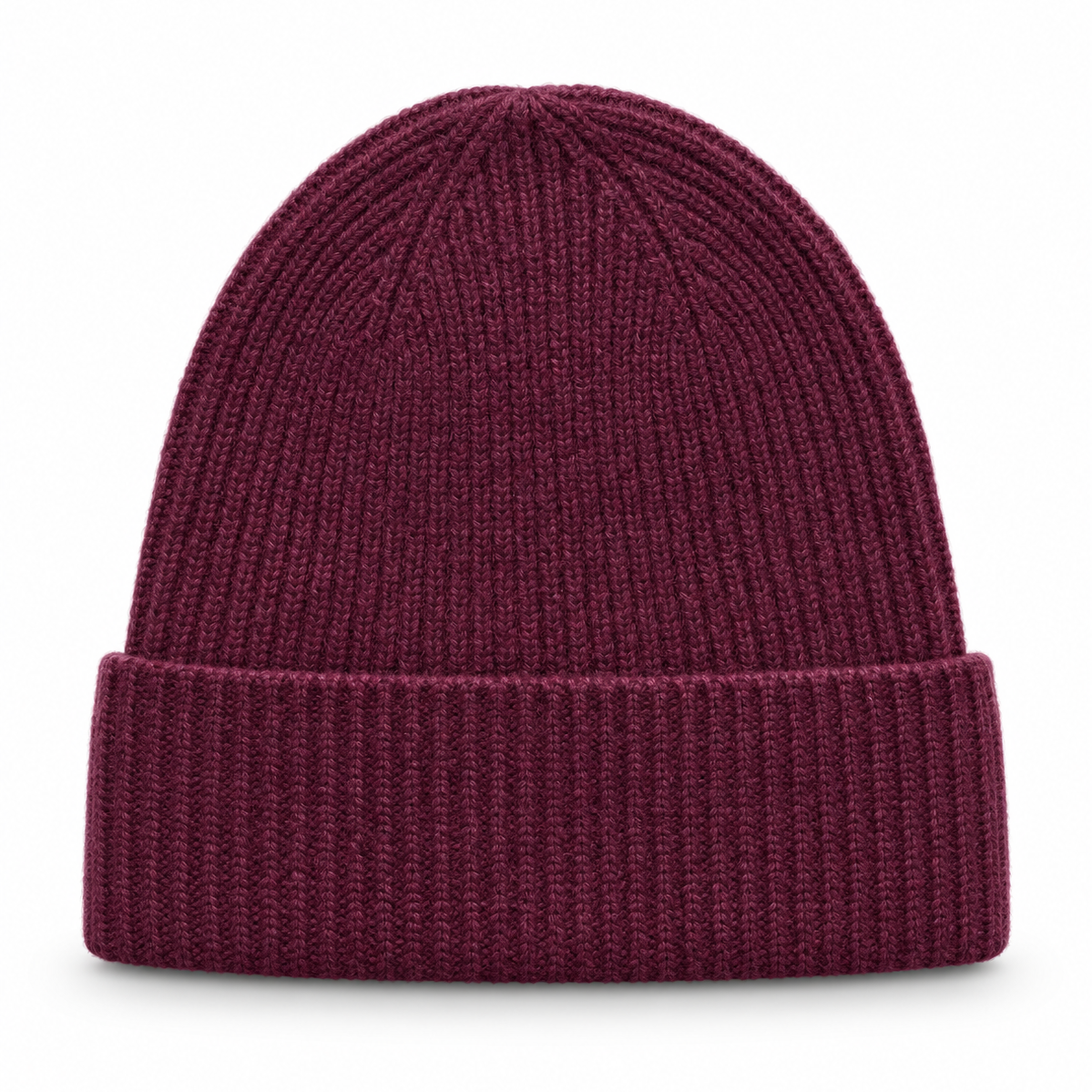 Cashmere Strickmütze bordeaux