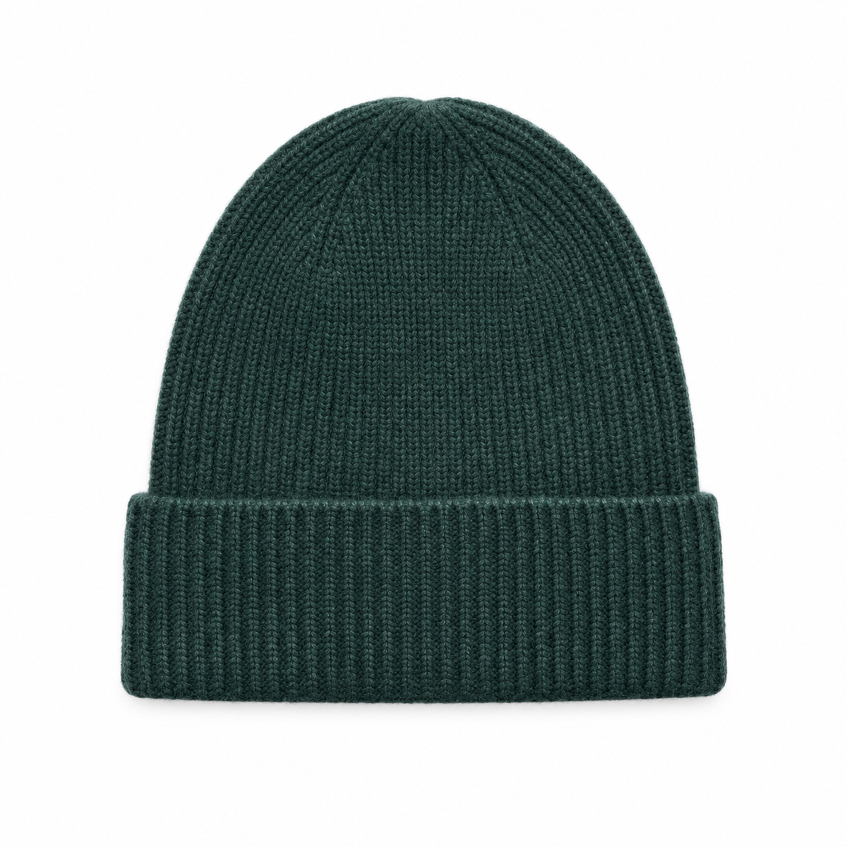 Cashmere Strickmütze waldgrün