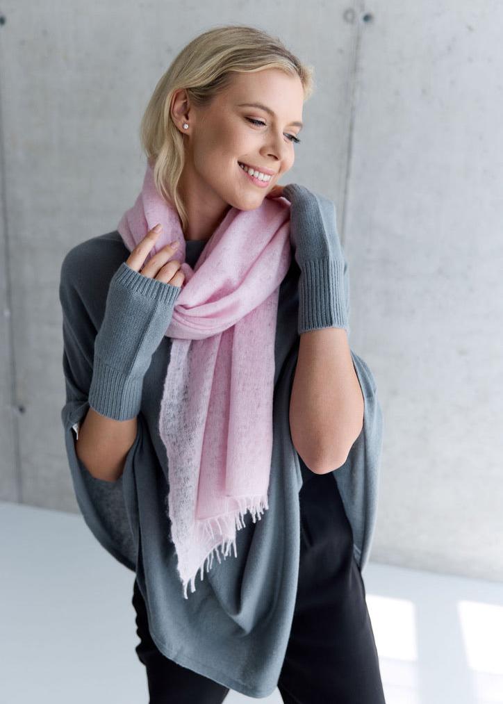 Felted cashmere scarf