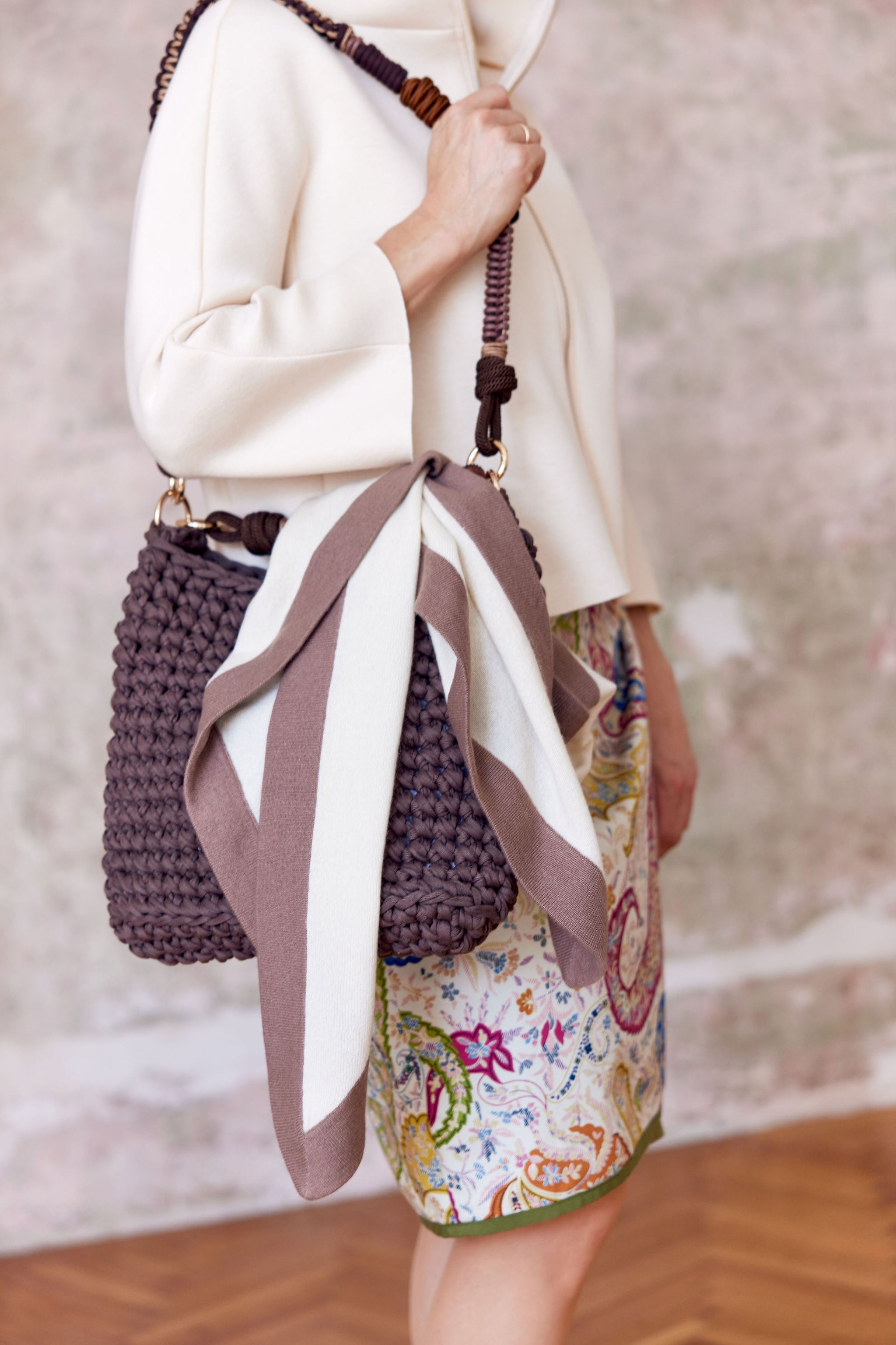 Triangle creme/braun