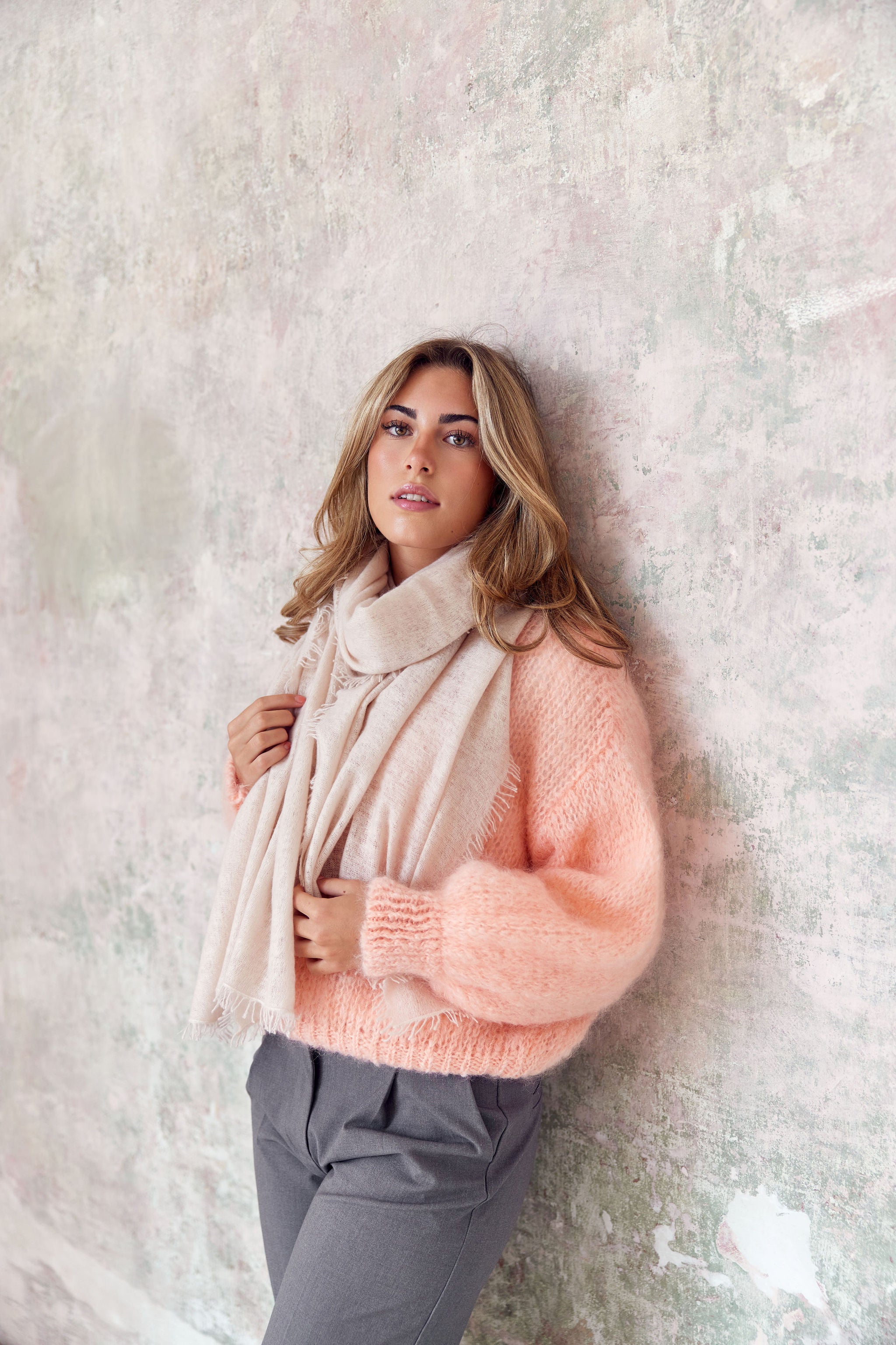 Cashmere Schal Vanillebeige