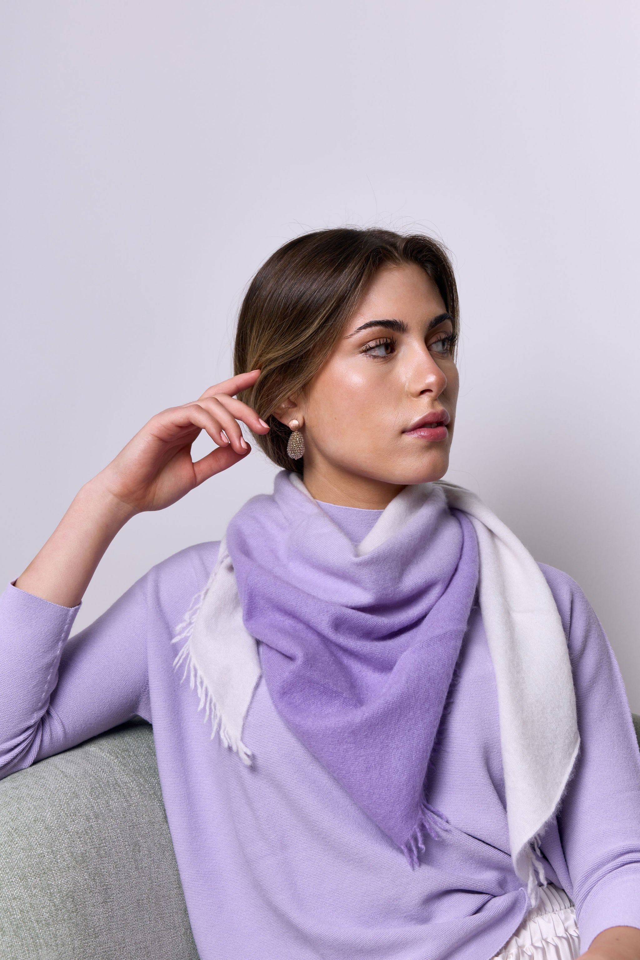 Triangle ombré flieder