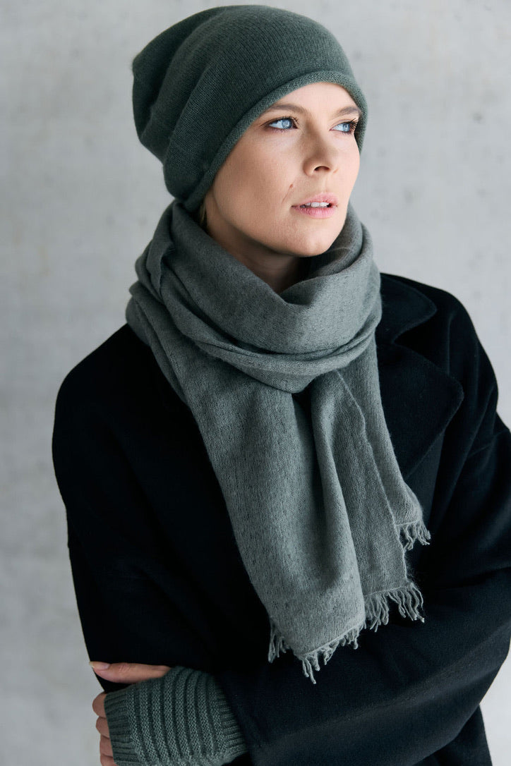 Cashmere Schal olive