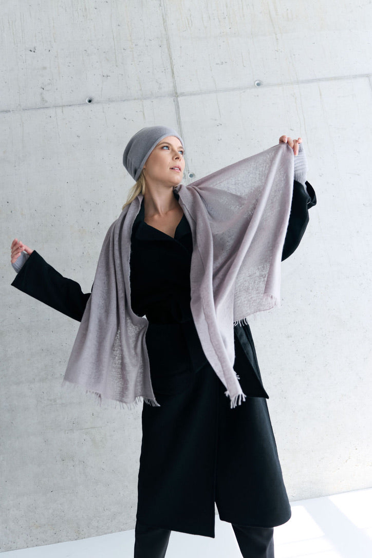Cashmere Schal taupe