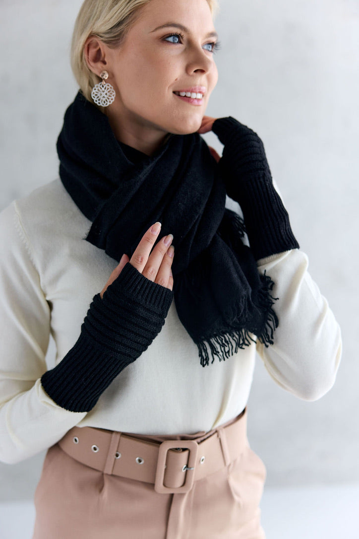 Cashmere Schal schwarz