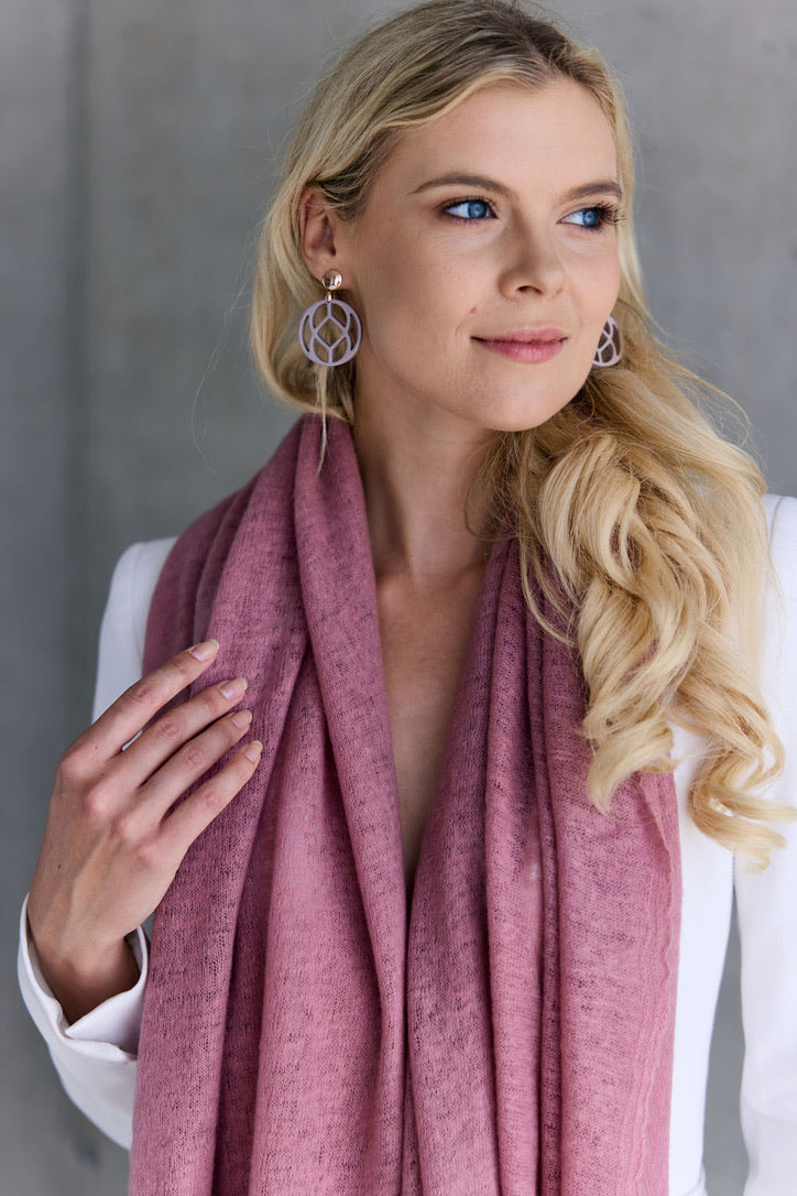 Cashmere Schal altrosa