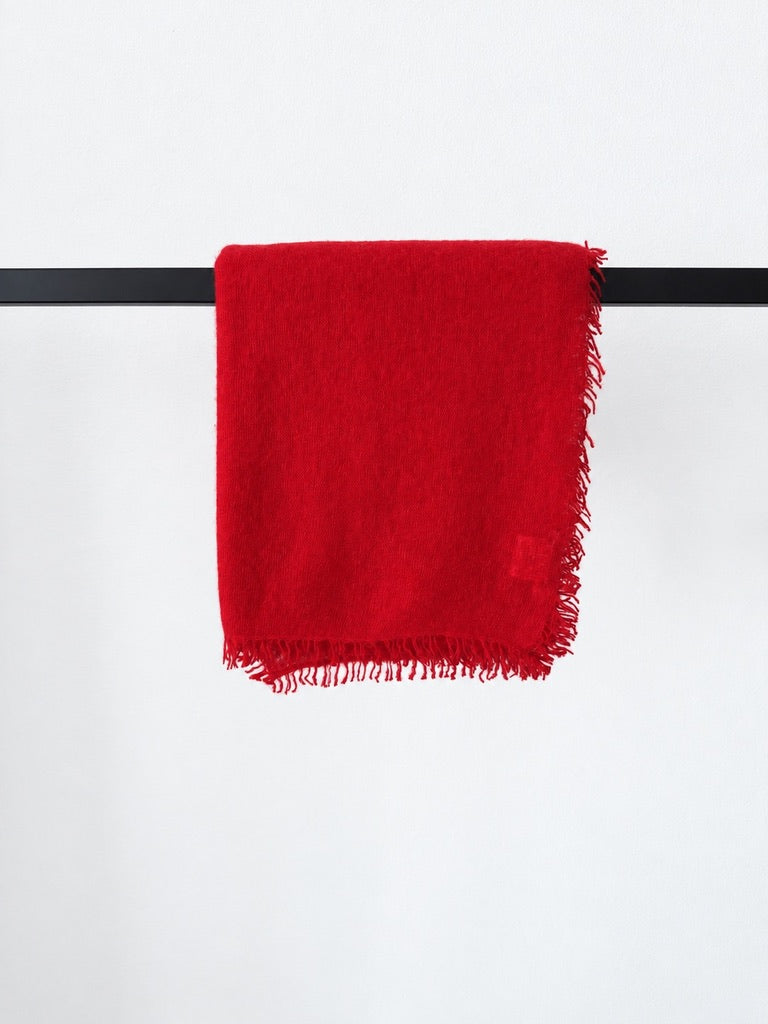 Cashmere Schal kirschrot