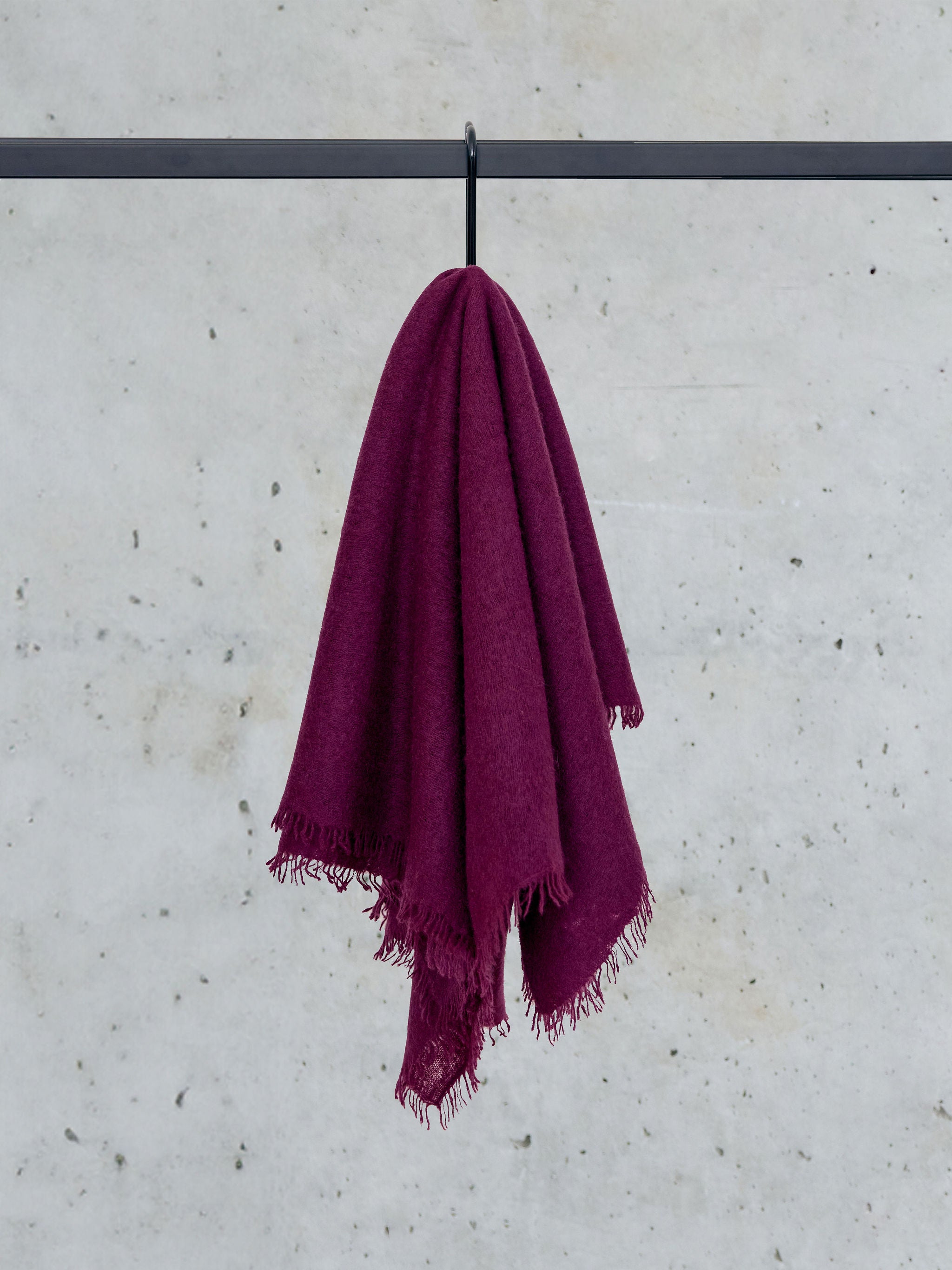 Cashmere Schal weinrot