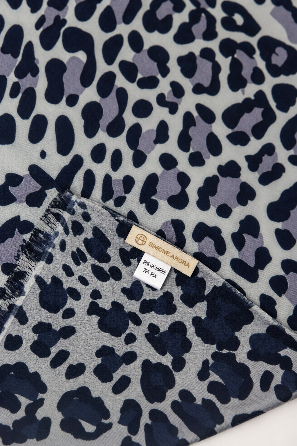 Tuch Denim Leopard